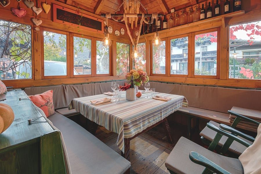 Cosy pub garden in Kaprun