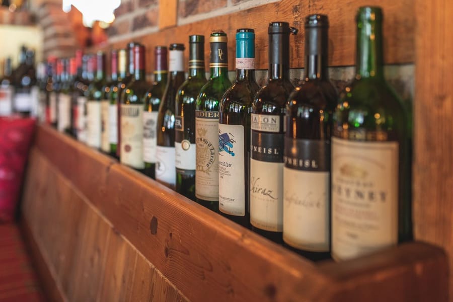 Offener Wein im Glas